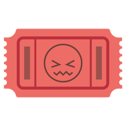 confounded face and admission tickets