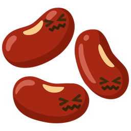 confounded face and beans