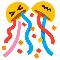 confounded face and confetti ball