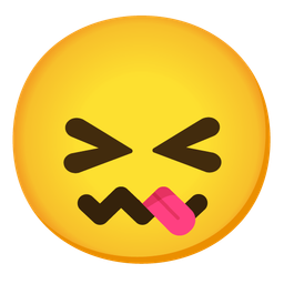 Confounded face and Face savoring food