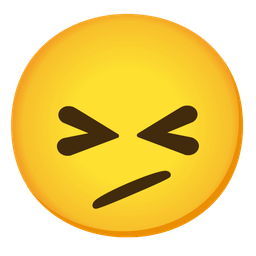 confounded face and face with diagonal mouth