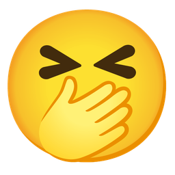 confounded face and face with open eyes and hand over mouth