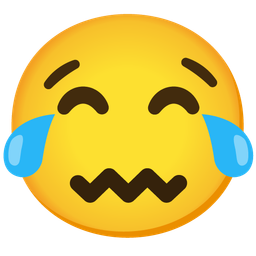 Confounded face and Face with tears of joy