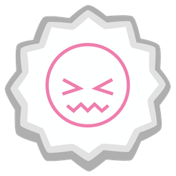 confounded face and fish cake with swirl