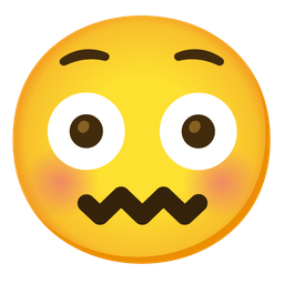 confounded face and flushed face