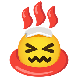 confounded face and hot springs