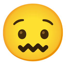 confounded face and hushed face