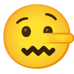 confounded face and lying face