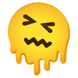 Confounded face and Melting face