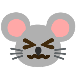 confounded face and mouse face