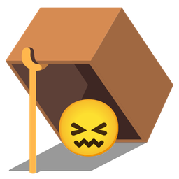 confounded face and mouse trap