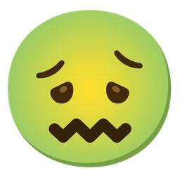 confounded face and nauseated face