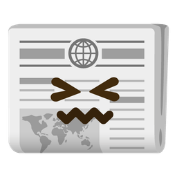 confounded face and newspaper