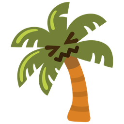Confounded face and Palm tree