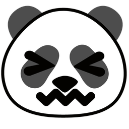 confounded face and panda