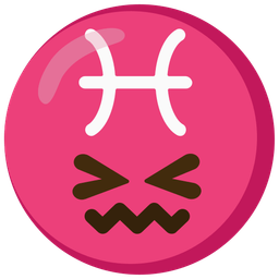 confounded face and Pisces