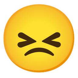 confounded face and slightly frowning face