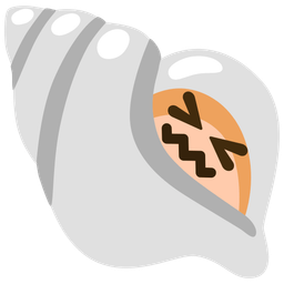 confounded face and spiral shell