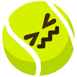 confounded face and tennis