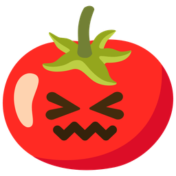 Confounded face and Tomato