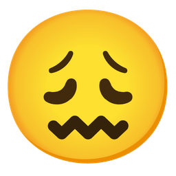 confounded face and weary face