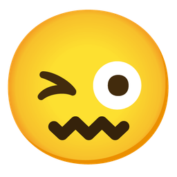 Confounded face and Winking face with tongue