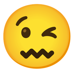 Confounded face and Winking face