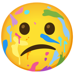 Confused face and Artist palette