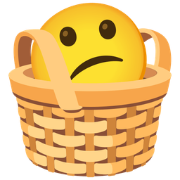 Confused face and Basket