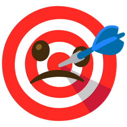 Confused face and Bullseye