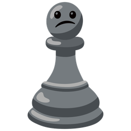 Confused face and Chess pawn