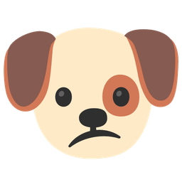 Confused face and Dog face