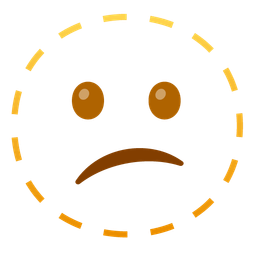 Confused face and Dotted line face