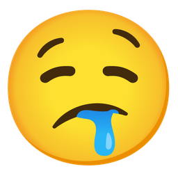 Confused face and Drooling face