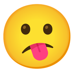 Confused face and Face savoring food