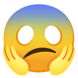 Confused face and Face screaming in fear