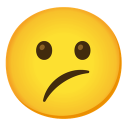 Confused face and Face with diagonal mouth