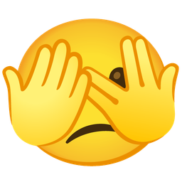 Confused face and Face with peeking eye