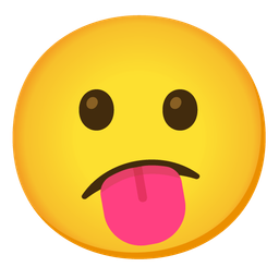 Confused face and Face with tongue