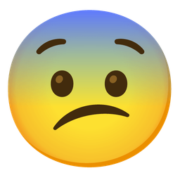 Confused face and Fearful face