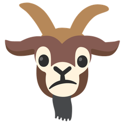 Confused face and Goat