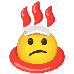 Confused face and Hot springs