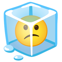 Confused face and Ice