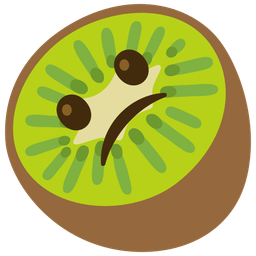 Confused face and Kiwi fruit