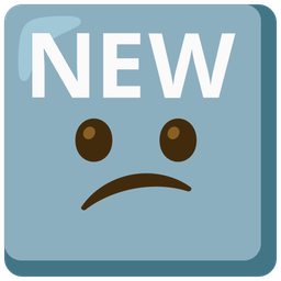 Confused face and NEW button
