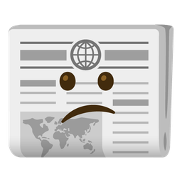 Confused face and Newspaper