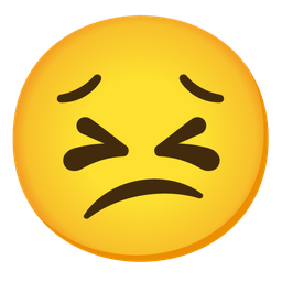 Confused face and Persevering face