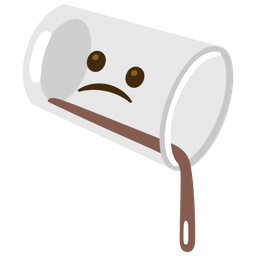 Confused face and Pouring liquid