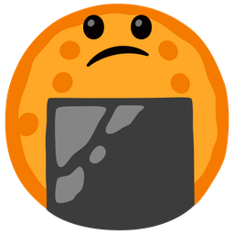 Confused face and Rice cracker