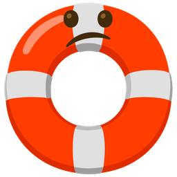 Confused face and Ring buoy